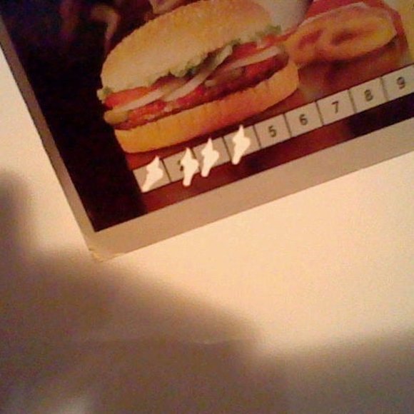 Burger King Other Vintage 976 Burger King Punch Card Free Meal Card